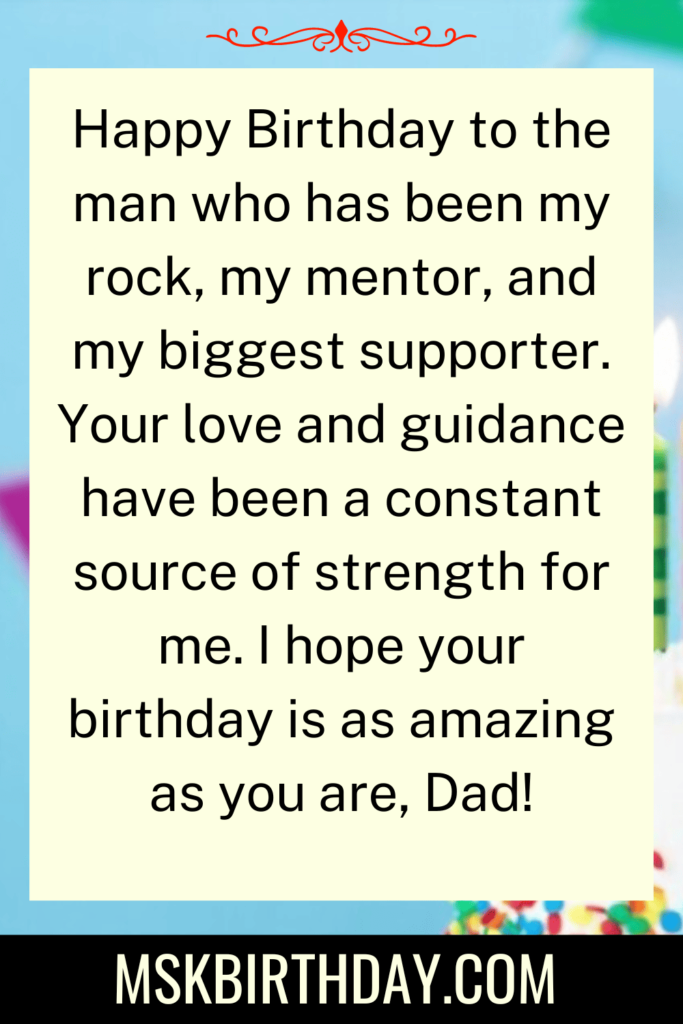 Birthday Wishes For Dad