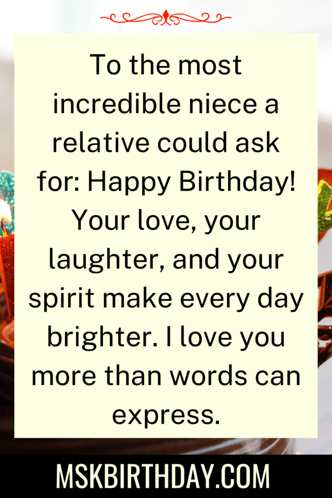 Birthday Wishes For Niece