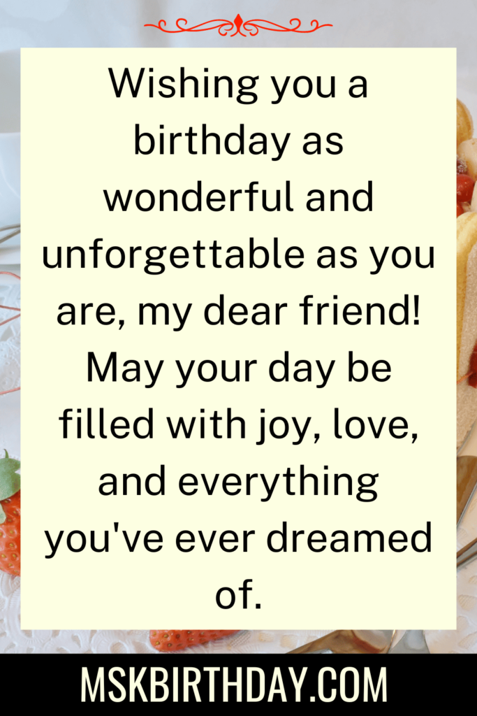 Birthday Wishes for Friend